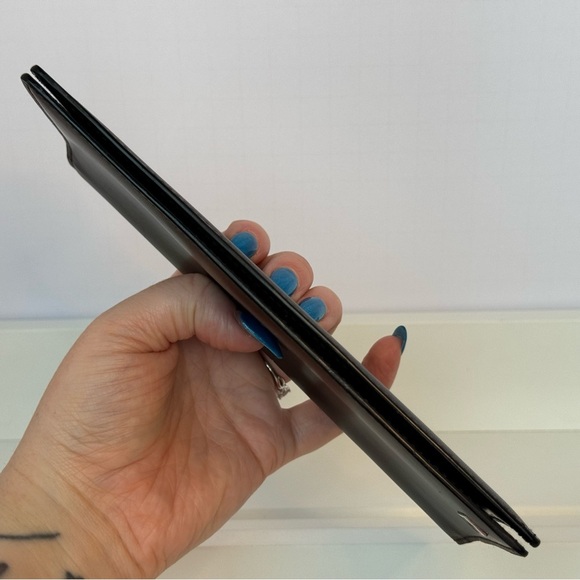 Salvatore Ferragamo Ganchini Leather Dark Brown Long Billfold Wallet - Picture 9 of 13